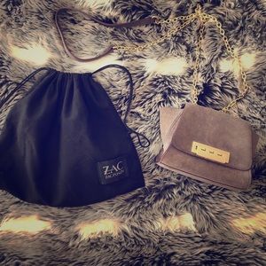 Gray, Suede Crossbody!